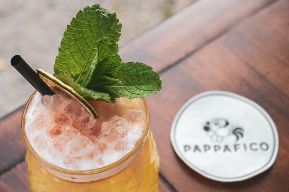 Cocktail signature su sottobicchiere Pappafico